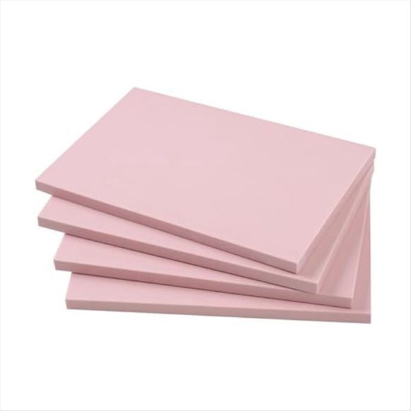 4-Piece 15 X 10Cm Pink Rubber Engraved Linoleum Block