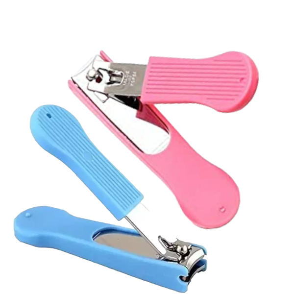 Nail Clipper with Nail Catcher Pink&amp;Blue 2 Piece