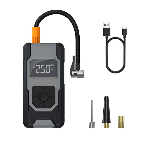12V Portable Tire Inflator Air Compressor 1750mAh