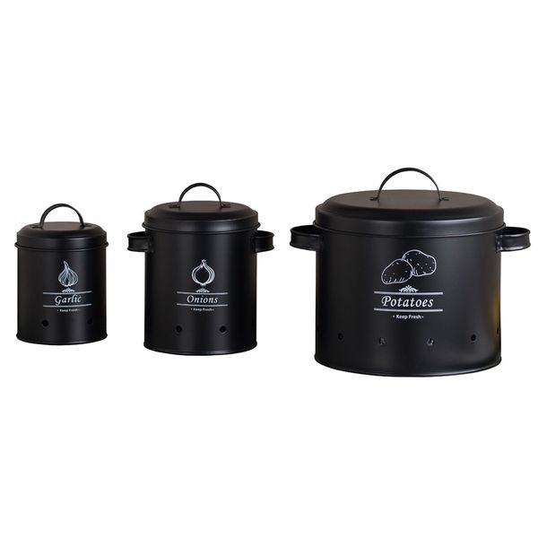 Portable Potato Onion Garlic Fresh Keeping Storage Can