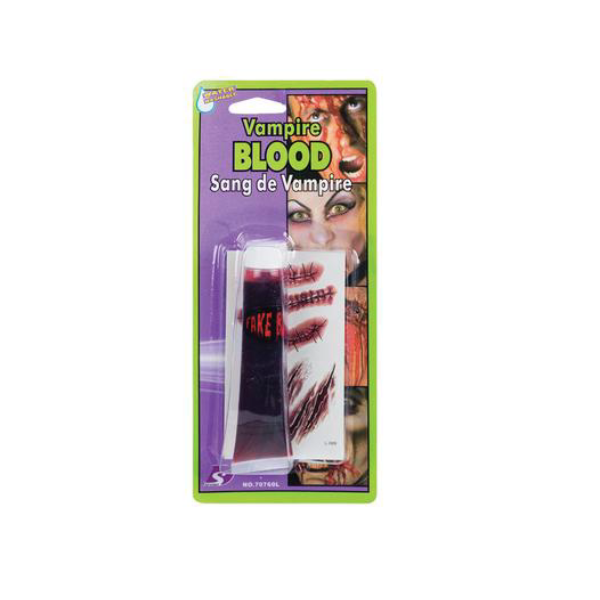Vampire Blood Scar Tattoo &amp; Fake Blood Set - Pack of 2