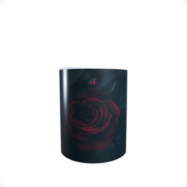 Valentines Day - Dark Red Rose - Aesthetic - Coffee Mug