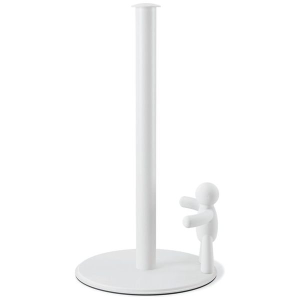 Umbra Buddy Paper Towel Holder White One-Handed Tear