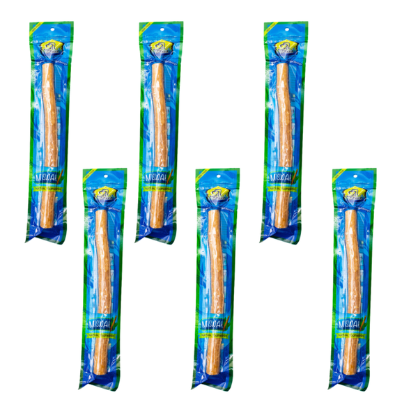 Miswak Natural Toothbrush 8 inch- Al Khair - 6 Pack