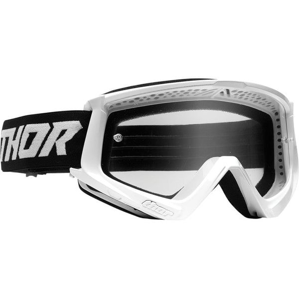 Thor Kids Combat Racer White/Black Goggle image