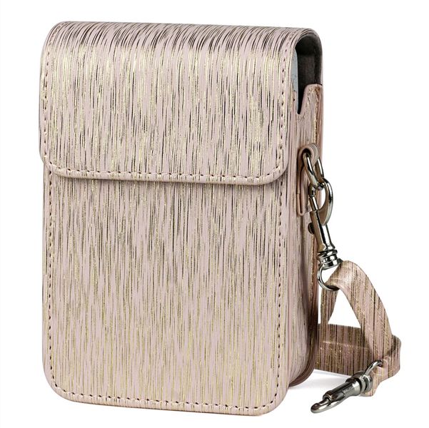 Leather Case for Fujifilm Instax Mini Liplay Instant Camera(Gold)