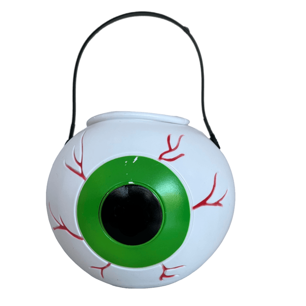 Halloween Eyeball Candy Bucket with Lid (15cm)