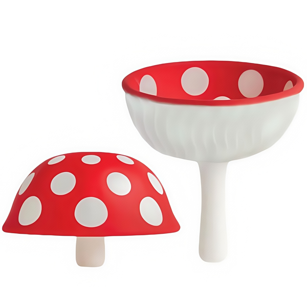 2PCS Mushroom - Foldable Small Kitchen Funnel with Wide Mouth for Jars