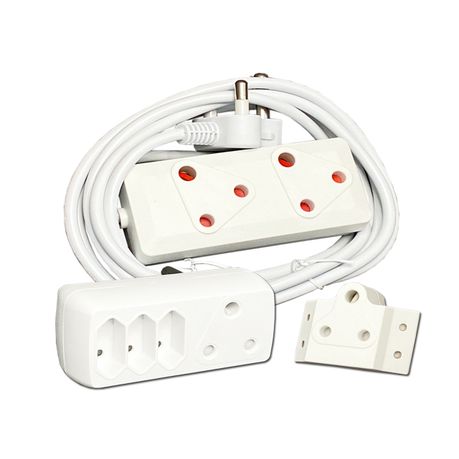 Ge 6' Power Pack Outlet Strip/3 Outlet Extension Cord Wall Adapter