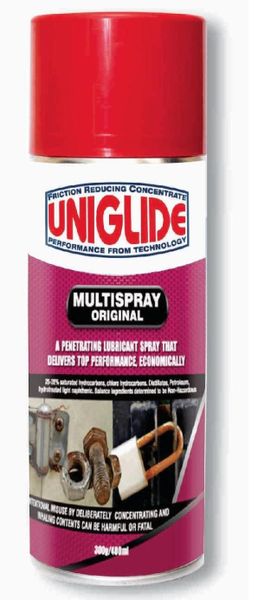 Uniglide Multispray Original - Heavy Duty Penetrating Oil - 300g/400ml