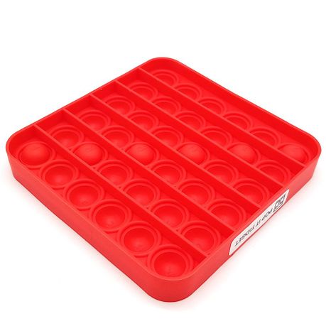 Fidget Toy -Alphabet Game- Red Square 
