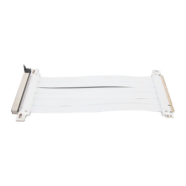 PCIe 3.0 x16 Riser Cable 180 Flexible White 30cm