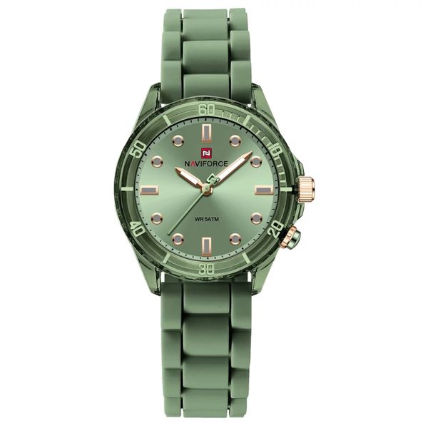 Naviforce Marbella Women's Sport Quartz Rubber Strap Ladies Watch Green