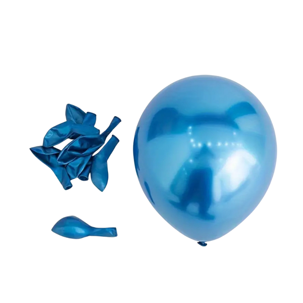 Balloons Helium 6 Piece Metallic Blue F-01 - 5 Packs