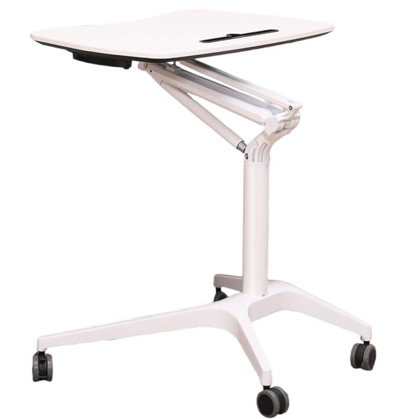 Height Adjustable Standing Desk Sit Stand Office Desk Pneumatic Rotatable