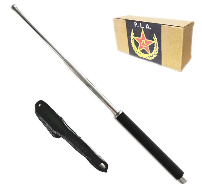 Baton Heavy Duty Extendable 23~62cm Waist Belt Holster + Handcuffs