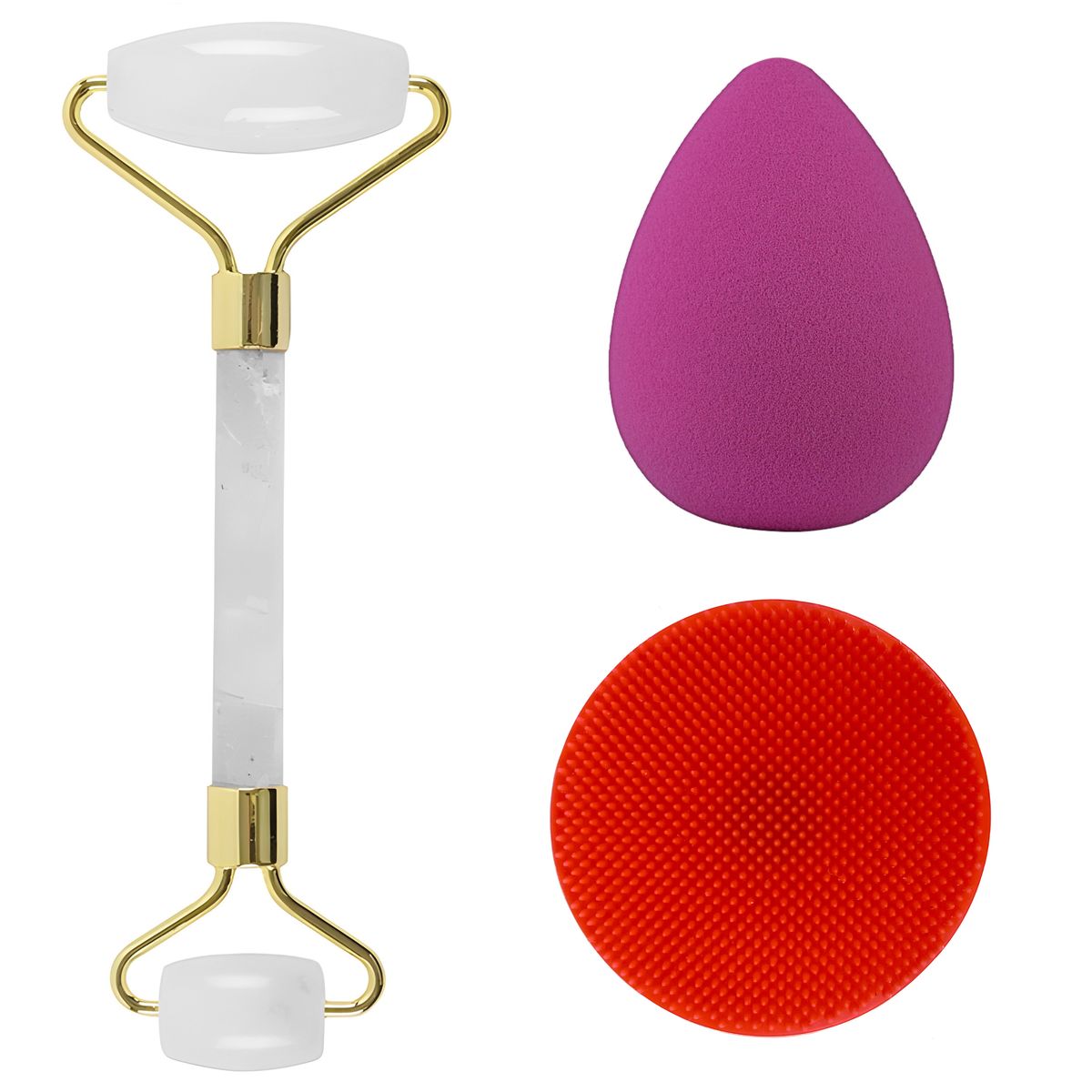 Ultimate Face Care Kit Face Roller, Skin Scrubber & Face Puff Sponge Shop Today. Get it