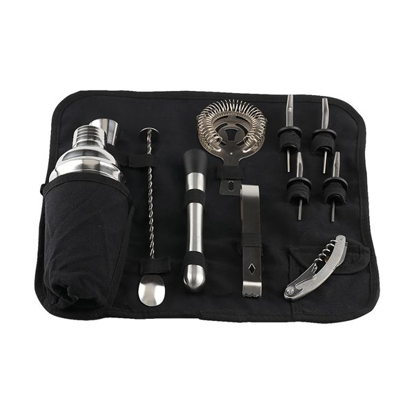 Bartender Kit Cocktail Shaker Set with Storage Bag Bar Set for Mix Drinks