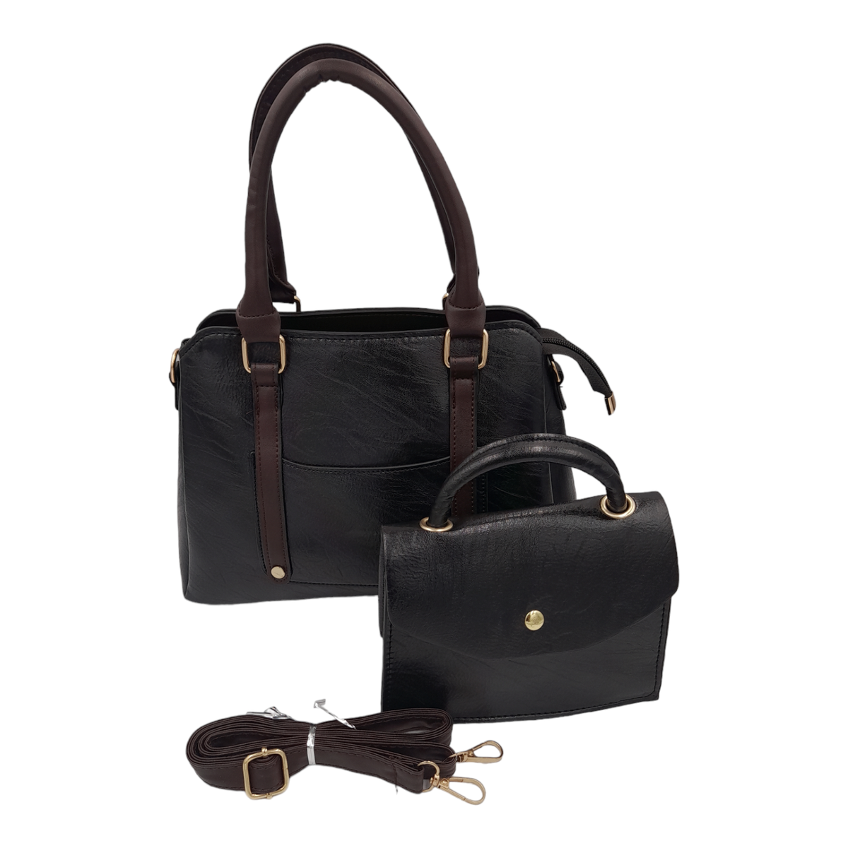 2Piece Satchel Bag Ladies Handbags For Women With Shoulder Strap Bags