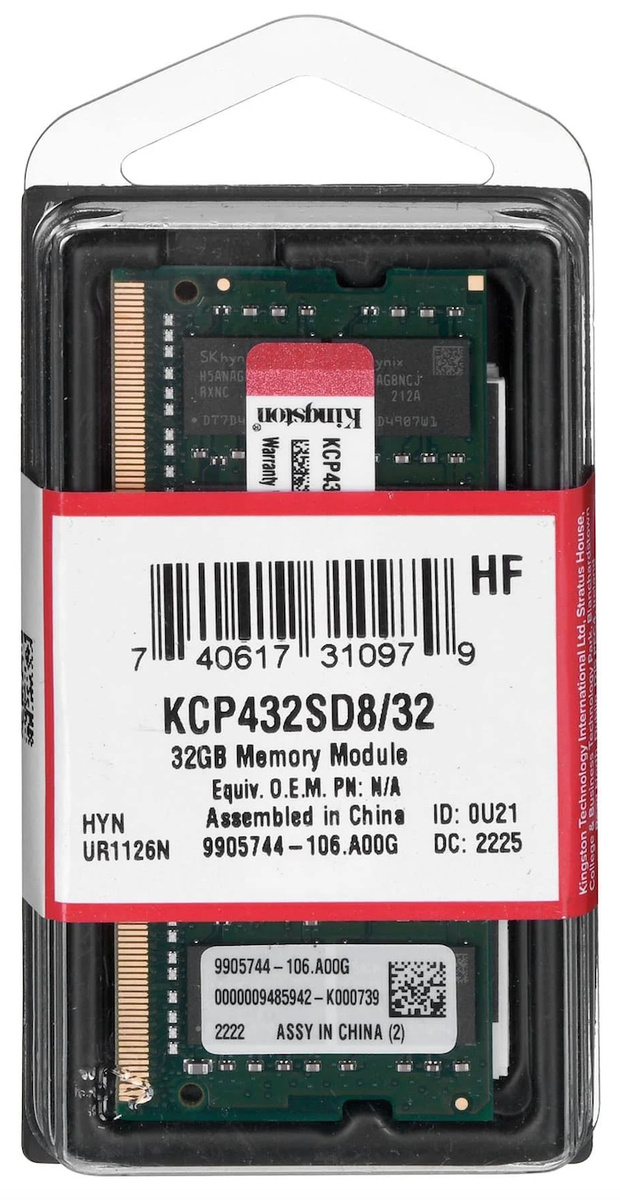 Kingston 32GB DDR4 3200Mhz 1.2V SODIMM Laptop Memory | Shop Today