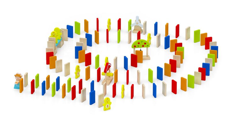 VIGA Domino Run Set