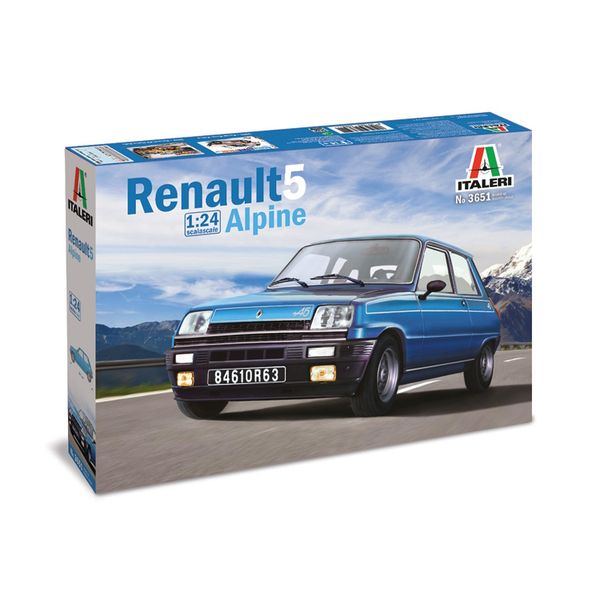 Italeri 1/24 Renaut 5 Alpine Car Plastic Model Kit