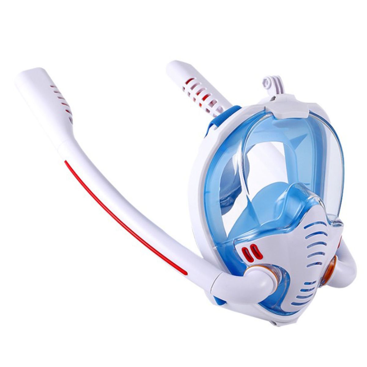 Professional Adult Full Face Snorkel Mask with Dual Breathing Tubes M/L Shop Today. Get it