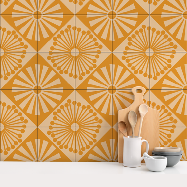 Premium Quality DIY Peel and Stick - Sunny Day Wall Tile Stickers