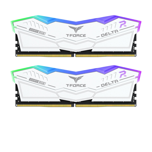 TeamGroup T-Force DELTA RGB 64GB(2x32GB) 6000MHz CL38 DDR5 Kit White