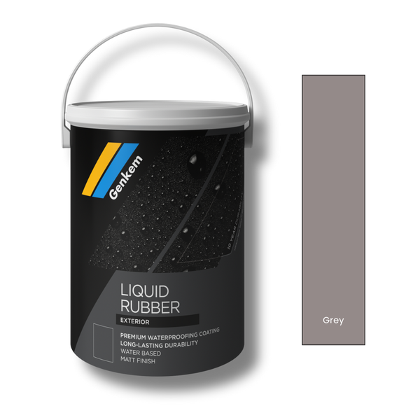 Genkem Liquid Rubber Waterproofing - Grey - 5lt