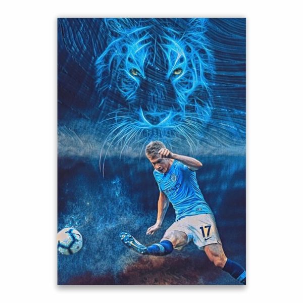 Kevin De Bruyne Tiger Poster - A1