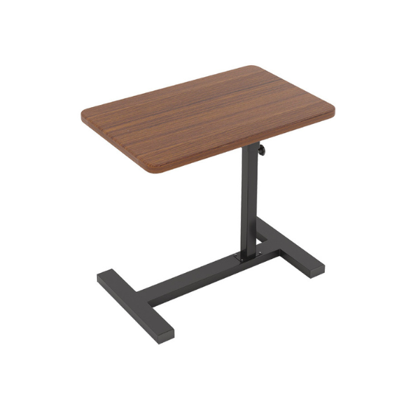 Pneumatic Height Adjustable Sit-Stand Desk with Wheels 80x40cm - Black