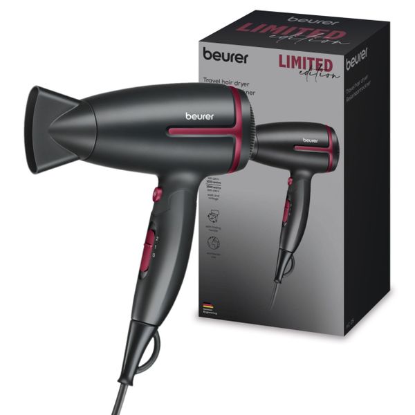 Beurer Germany Travel Hair Dryer HC 25 LE25 | World Travel Voltage Switch