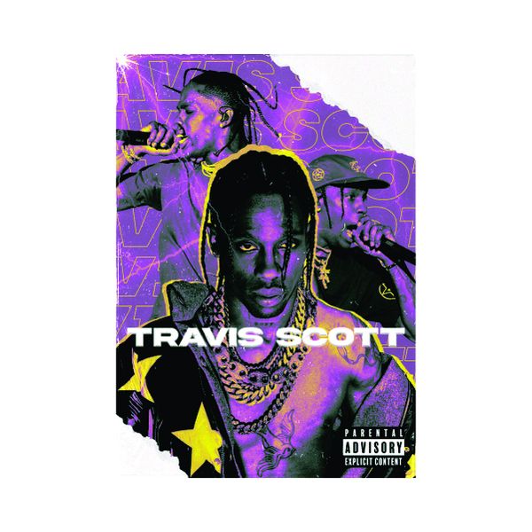Travis Scott Purple - A1 Poster