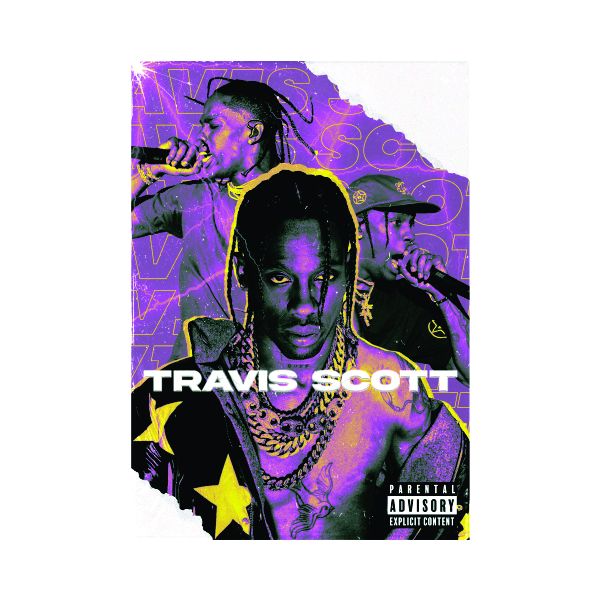 Travis Scott Purple - A1 Poster | Shop Today. Get it Tomorrow ...