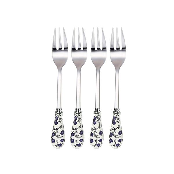 4 Piece Set - Modern Design Stainless Steel Coffee Fork Set