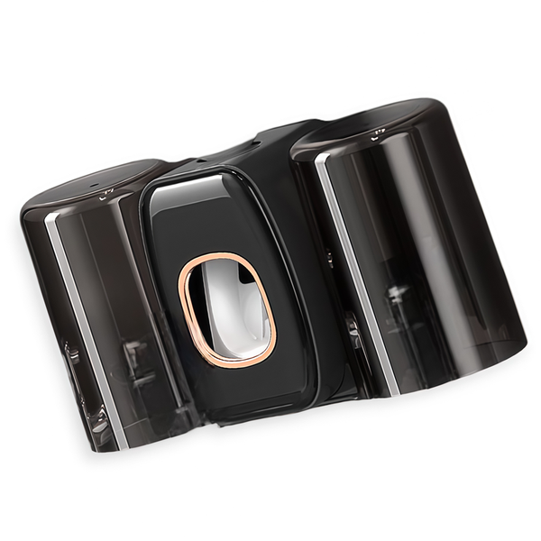 Toothbrush Storage Holder - 4-Slot, 2-Mouthwash cup, Sturdy Material, Black