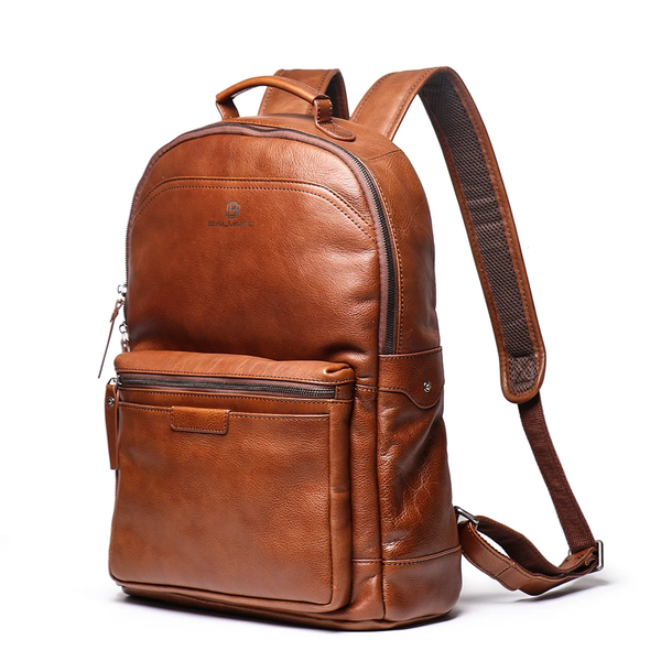 Balvaro Leather Backpack Travel Bag