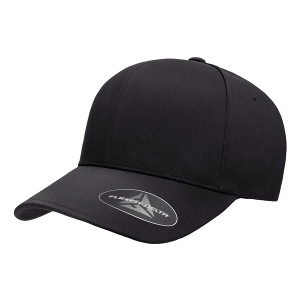 FlexFit - Stylish Delta Black Cap with Adjustable Fit