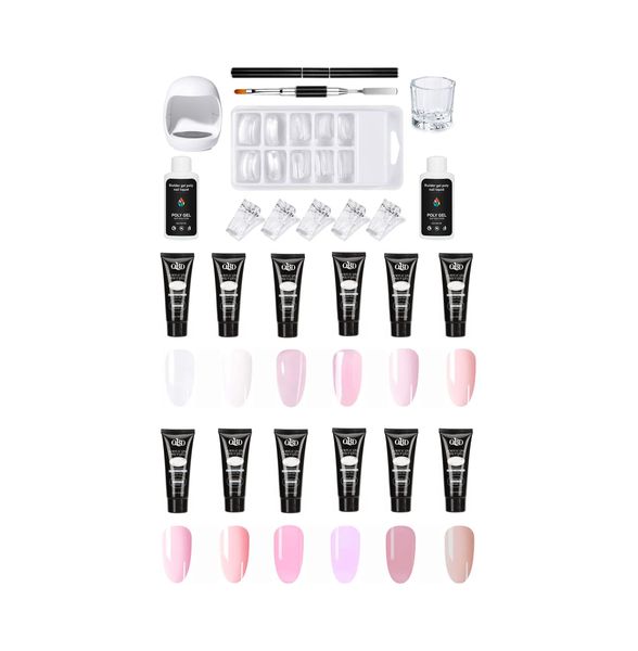 Poly Gel Nail Kit - Beginners &amp; Pro's - 01