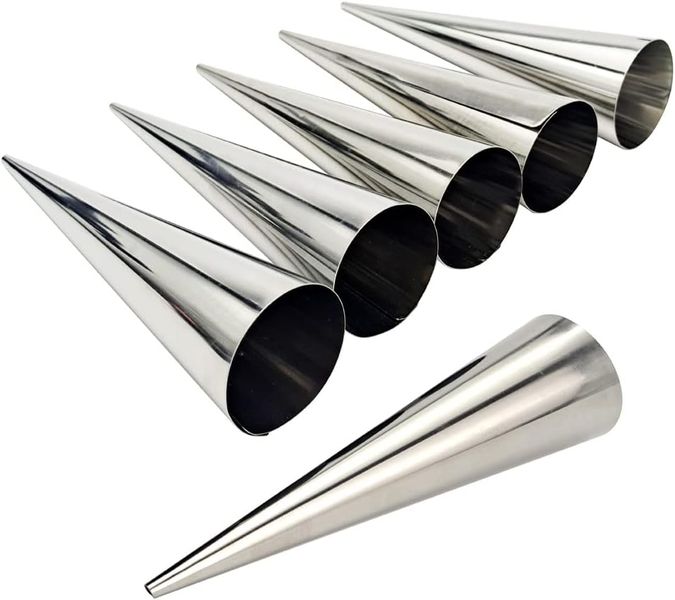 Baking Molds, Cannoli Tubes Stainless Steel, 5.9 Inch, Pack of 6