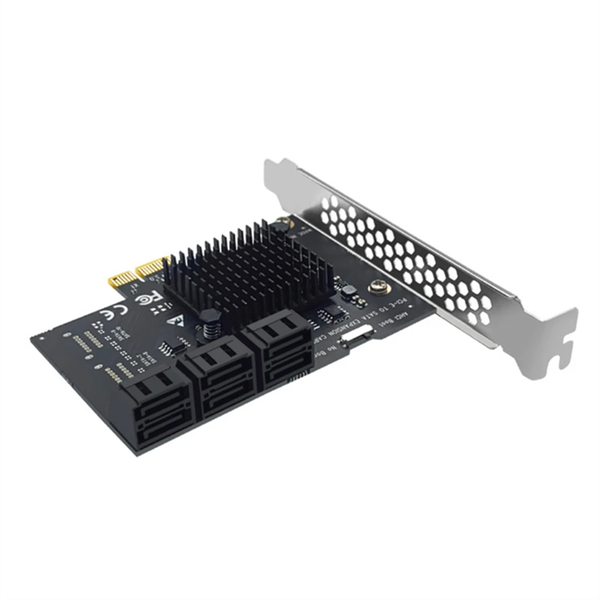 Pci-E Sata Expansion Card Pci-E X1/X4 To Sata3.0 6 Port Riser Adapter