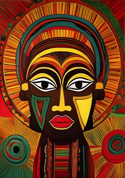 RootedArt Canvas Wall Art Home Decor - African Tribal 3