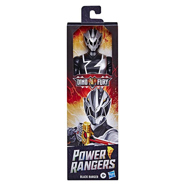 Power Rangers-30cm Dino Fury Figure Black Ranger