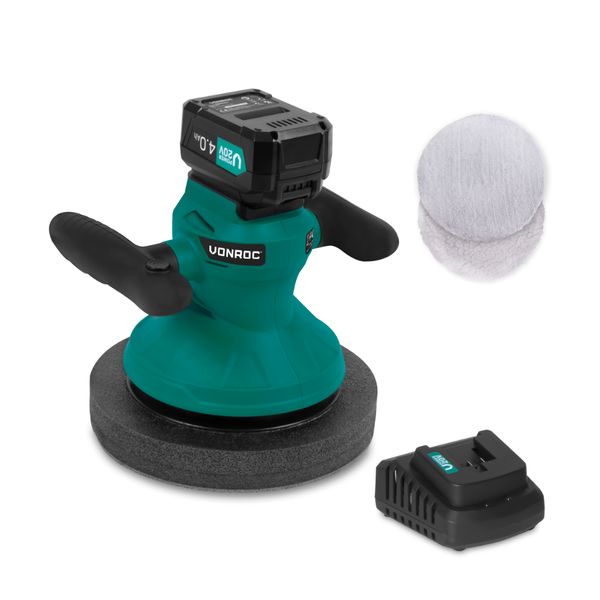 VONROC Polishing machine 20V - 4Ah - 240mm | Incl battery and charger