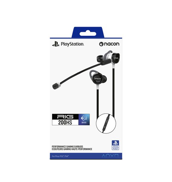 PlayStation RIG 200HS In-Ear Gaming Headset Earbuds (PS5 / PS4) - White