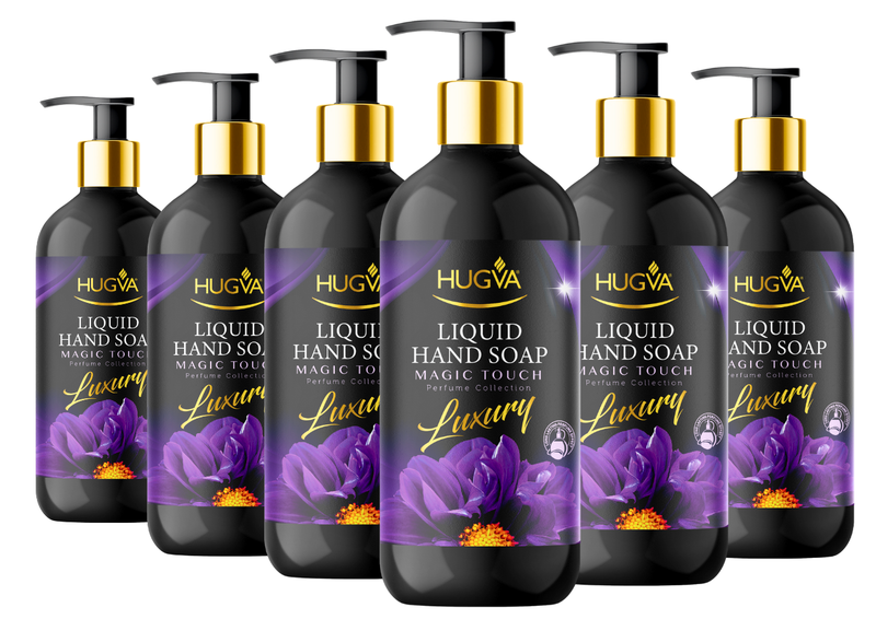 Hugva 500ml Luxury Hand Wash Liquid, Magic Touch, Special Formula Pack of 6