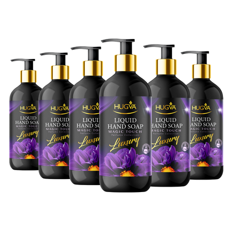 Hugva 500ml Luxury Hand Wash Liquid, Magic Touch, Special Formula Pack of 6 Image