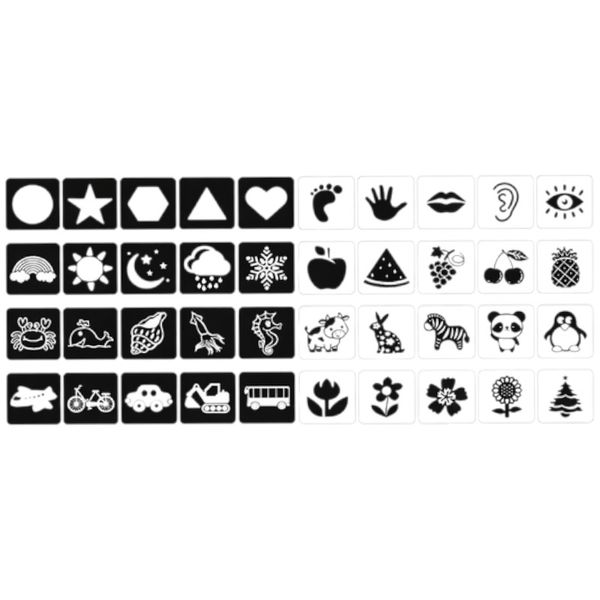 Visual Development Black And White Card - Black