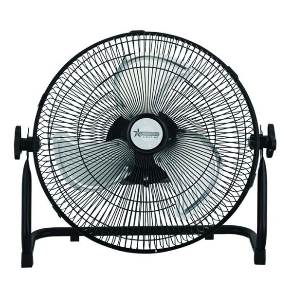 Bright Star Black Rechargeable Standing Fan 400mm FAN016